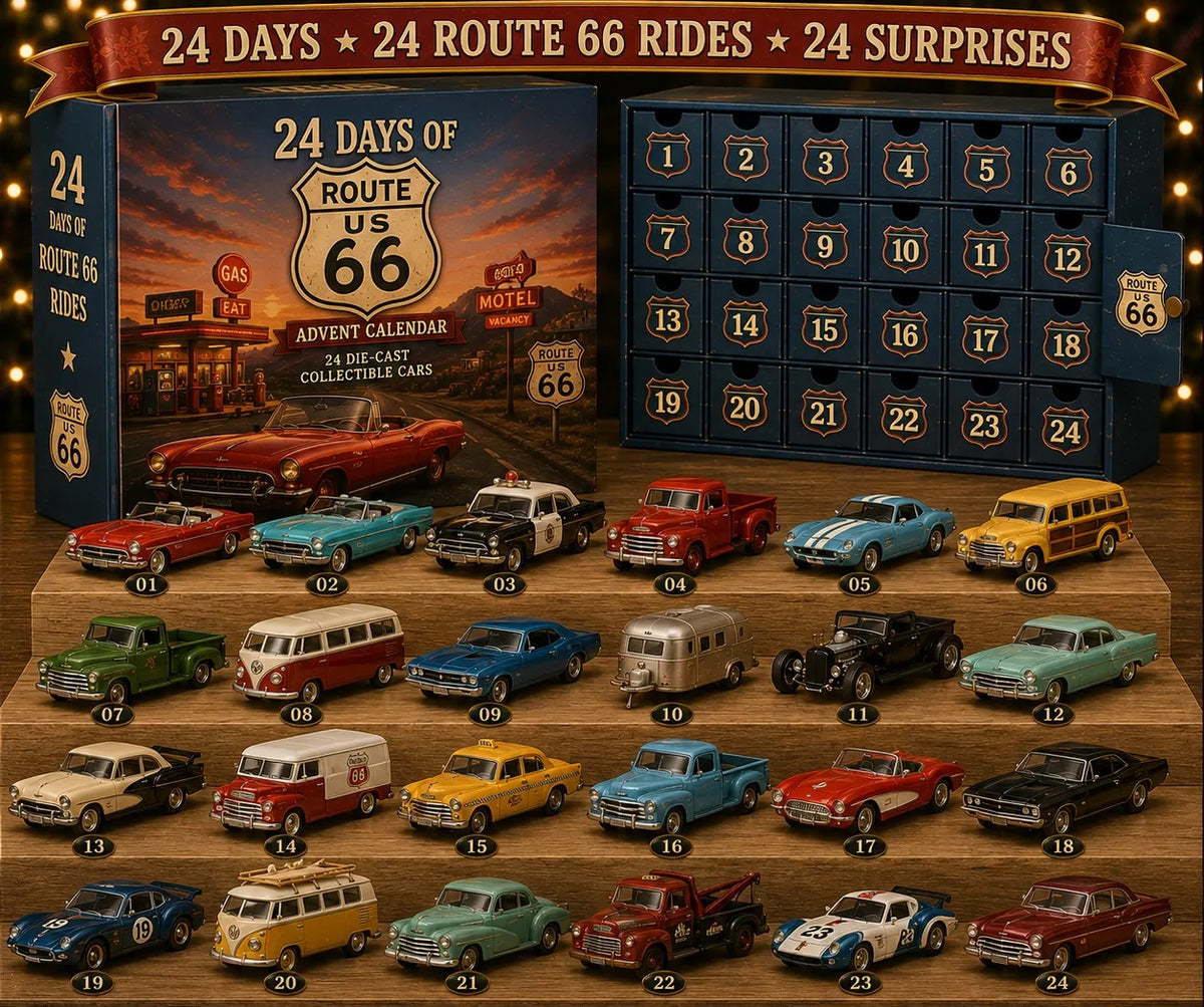 24 Days of Classic American Cars Advent Calendar – 24 Vintage Ride Collectibles for Car Lovers