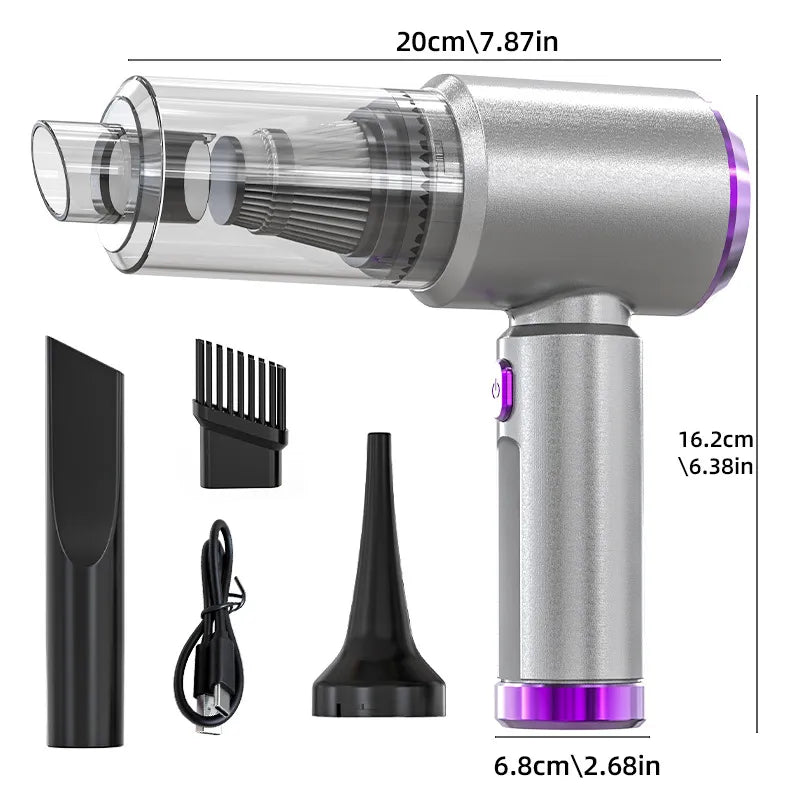 🌪️⚡ 32,000 Pa storm-force suction erases all dirt instantly!