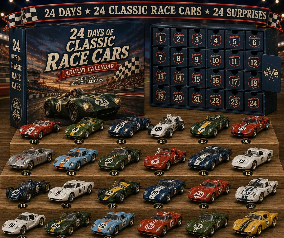 24 Days of Classic American Cars Advent Calendar – 24 Vintage Ride Collectibles for Car Lovers