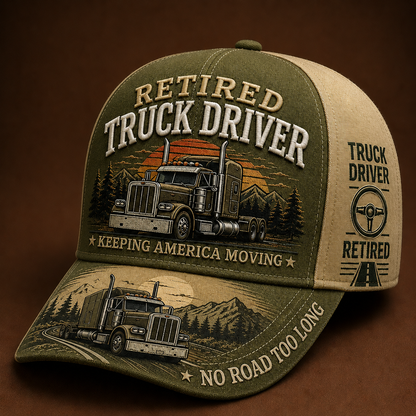 🚛 RETIRED TRUCK DRIVER CAP