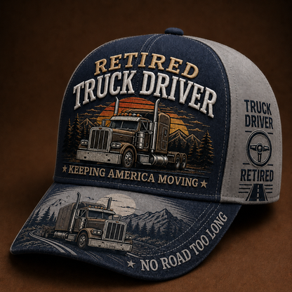 🚛 RETIRED TRUCK DRIVER CAP