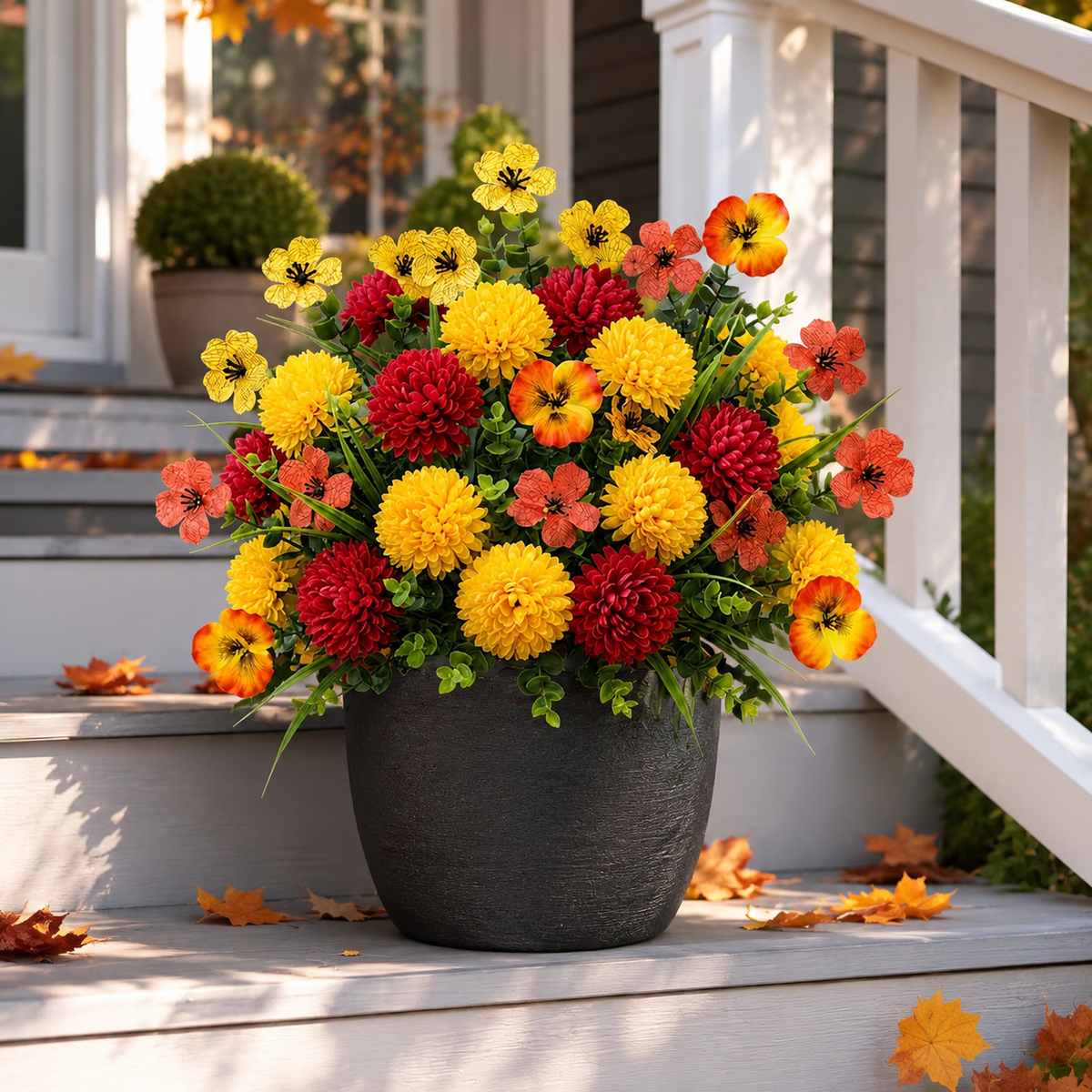 Artificial Fall Flower Set – UV-Resistant, Wind-Resistant & Fade-Resistant