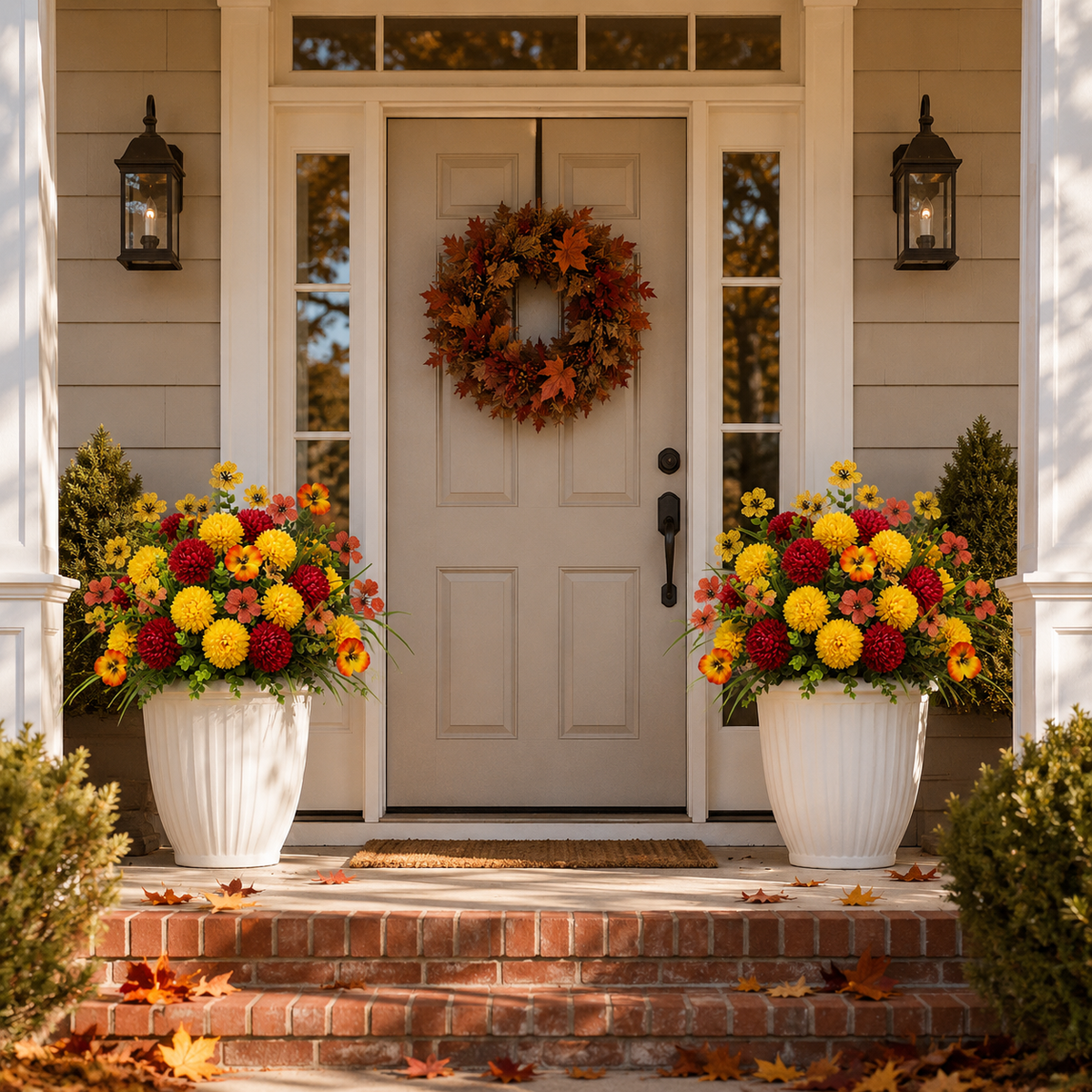 Artificial Fall Flower Set – UV-Resistant, Wind-Resistant & Fade-Resistant