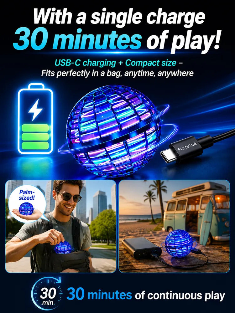 🛸 AI Sensing Flying Orb | Silicon Valley Tech & 50% OFF
