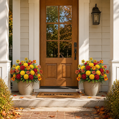 Artificial Fall Flower Set – UV-Resistant, Wind-Resistant & Fade-Resistant