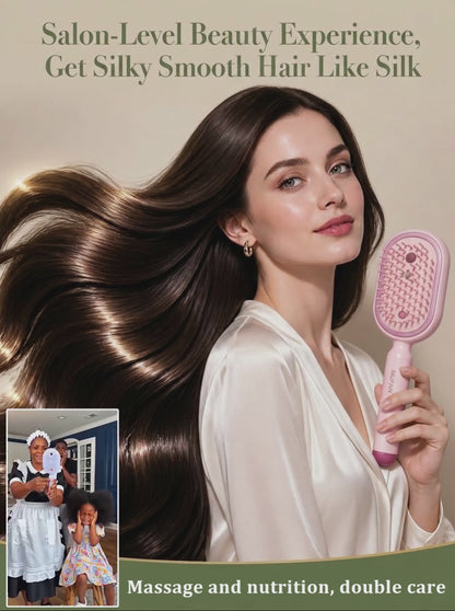 A multifunctional, leave-in essential oil hair care comb with red light therapy—instantly smooths hair, provides salon-grade scalp care, effectively prevents hair loss, and promotes hair regrowth!